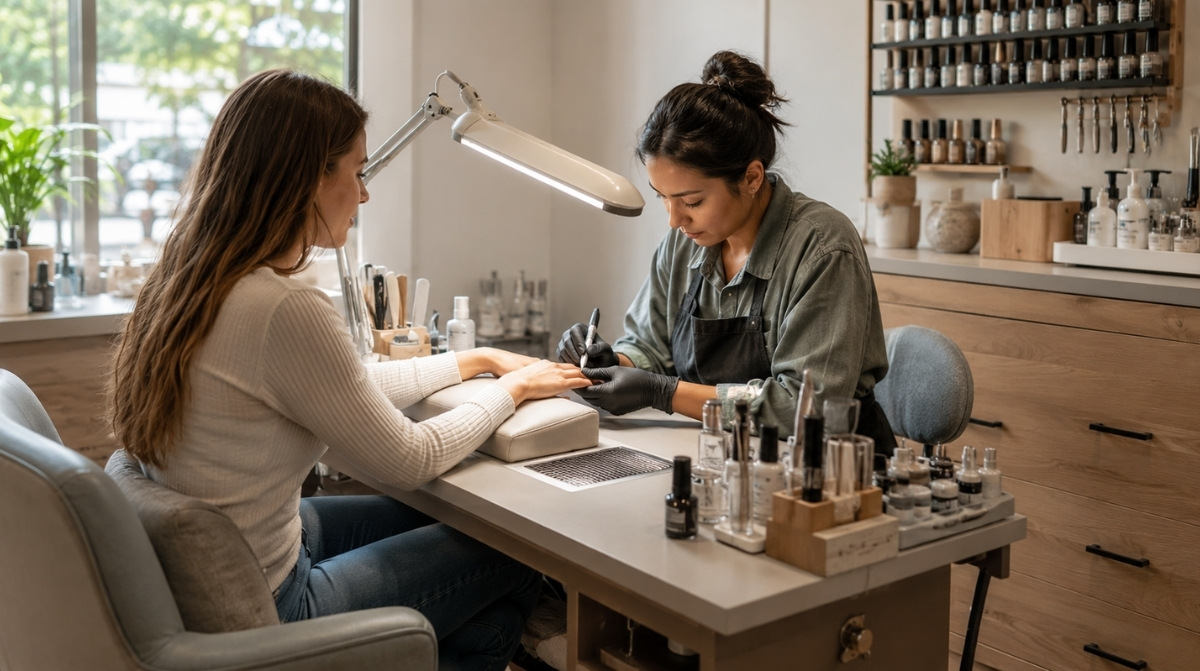 Nail Technician Desk & Station Setup: What You Need for a Safe, Efficient Workspace